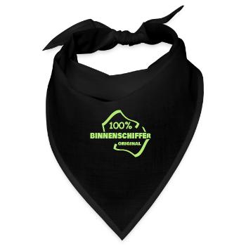 Binnenschiffer - Bandana Dreieckstuch - Schwarz - Vorne