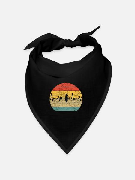 Modellflugzeug Flugzeug Modellflieger Herzschlag - Bandana Dreieckstuch - Schwarz