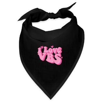I Love VBS Crew Vacation Bible School Bible - Bandana Dreieckstuch - Schwarz - Vorne