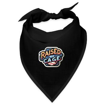 Raised In A Cage 17 - Bandana Dreieckstuch - Schwarz - Vorne