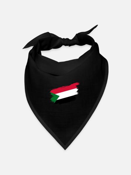 Sudan - Bandana Dreieckstuch - Schwarz