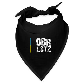Oberlausitz - Bandana Dreieckstuch - Schwarz - Vorne