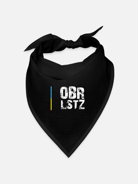 Oberlausitz - Bandana Dreieckstuch - Schwarz