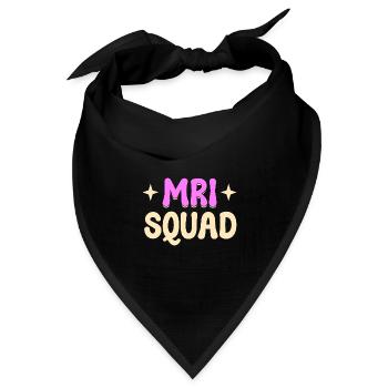 MRI Squad RAD Tech - Bandana Dreieckstuch - Schwarz - Vorne
