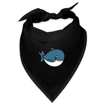 Baby-Wal - Bandana Dreieckstuch - Schwarz - Vorne