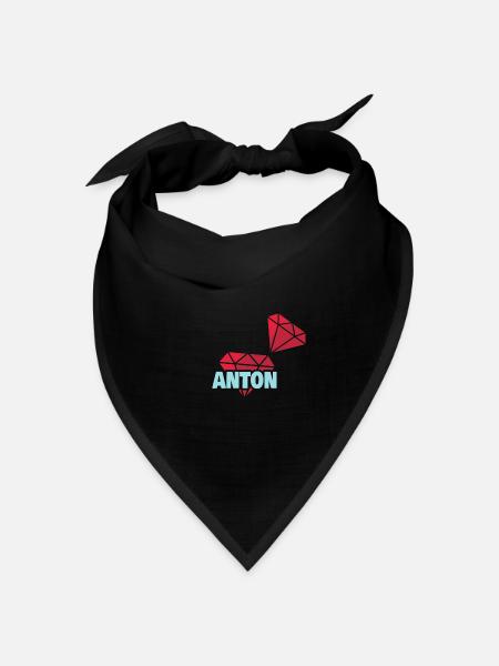 Edel Anton - Bandana Dreieckstuch - Schwarz