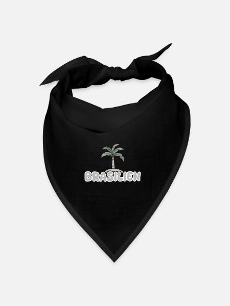 Brasilien Brasilien - Bandana Dreieckstuch - Schwarz