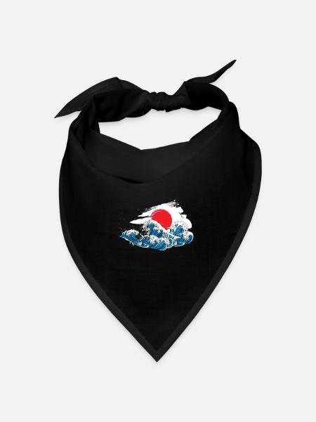 Japan - Bandana Dreieckstuch - Schwarz