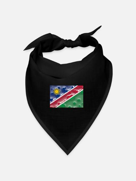 Namibia - Bandana Dreieckstuch - Schwarz