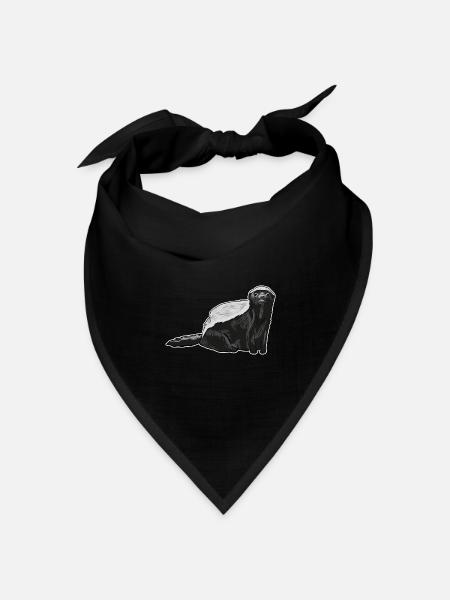 Honey Badger - Bandana Dreieckstuch - Schwarz