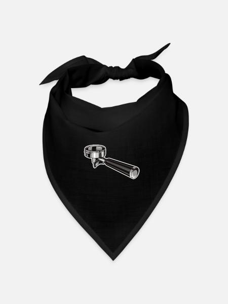 Siebträger Kaffemaschine Siebträger Kaffe Junky - Bandana Dreieckstuch - Schwarz