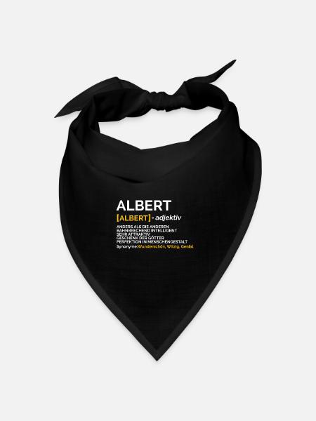 Albert - Bandana Dreieckstuch - Schwarz