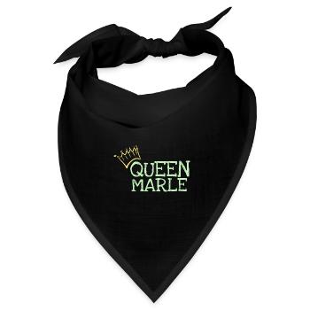 Vorname Marle - Bandana Dreieckstuch - Schwarz - Vorne