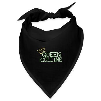Vorname Colline - Bandana Dreieckstuch - Schwarz - Vorne