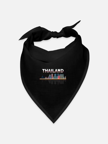 Thailand - Bandana Dreieckstuch - Schwarz