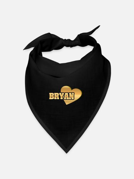 Love Bryan - Bandana Dreieckstuch - Schwarz