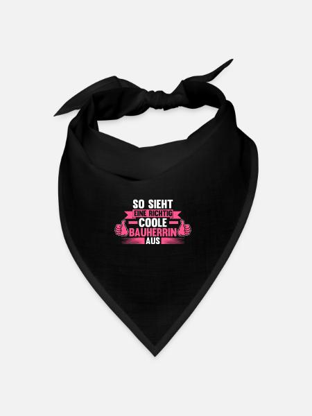 Bauherrin - Bandana Dreieckstuch - Schwarz