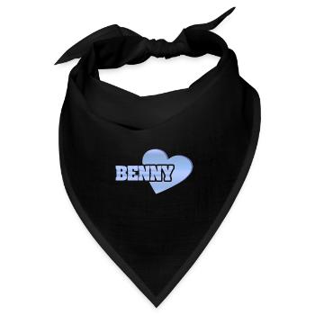 Gold Benny - Bandana Dreieckstuch - Schwarz - Vorne