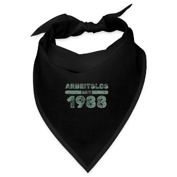 seit 1988 - Bandana Dreieckstuch - Schwarz - Vorne