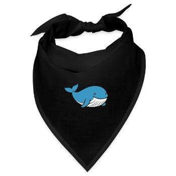 Baby-Wal - Bandana Dreieckstuch - Schwarz - Vorne