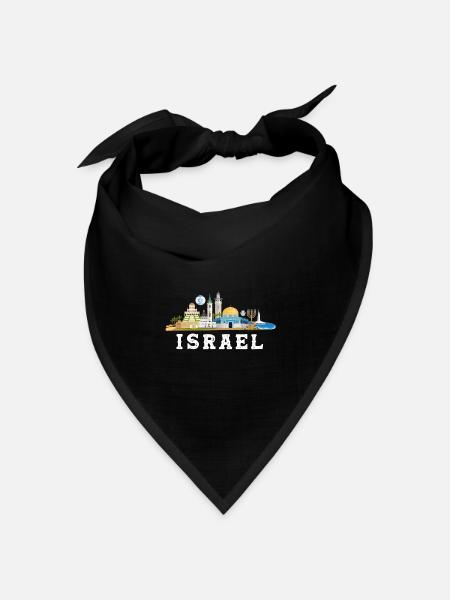 Israel - Bandana Dreieckstuch - Schwarz