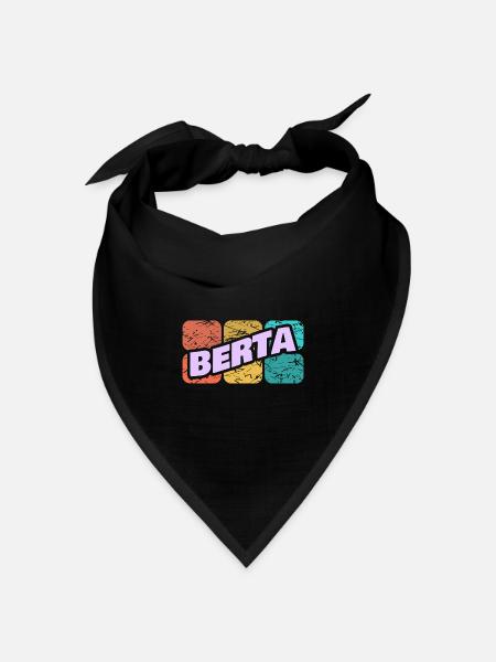 Berta als Berta - Bandana Dreieckstuch - Schwarz