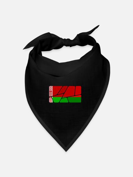 Weißrussland Weißrussland - Bandana Dreieckstuch - Schwarz