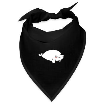 Dugong - Bandana Dreieckstuch - Schwarz - Vorne