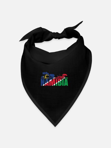 Namibia Afrika Shirt Geschenkidee - Bandana Dreieckstuch - Schwarz
