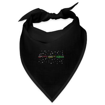starte-arbeite hart-verdiene viel - Bandana Dreieckstuch - Schwarz - Vorne