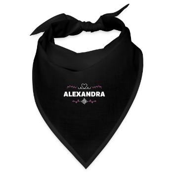 Alexandra - Bandana Dreieckstuch - Schwarz - Vorne