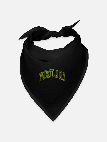 Portland - Bandana Dreieckstuch - Schwarz