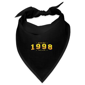 Awesome Since 1998 - Vintage Klassiker zum 27. Geburtstag - Bandana Dreieckstuch - Schwarz - Vorne