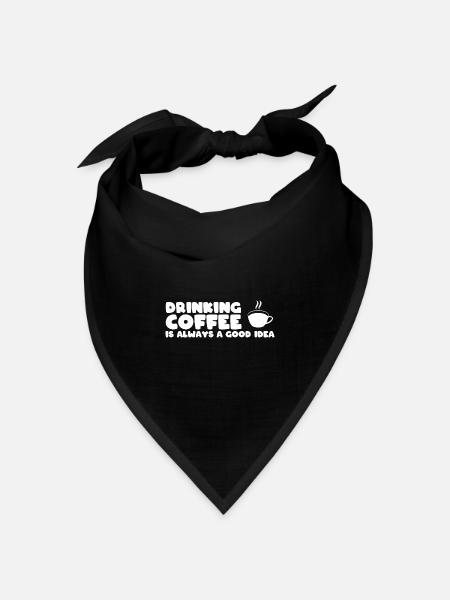 Kaffeeliebhaber Barista - Bandana Dreieckstuch - Schwarz