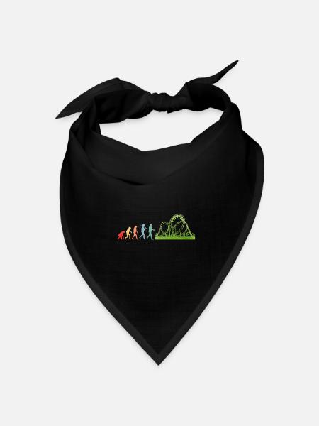 Achterbahn - Bandana Dreieckstuch - Schwarz