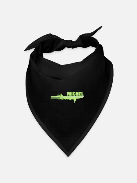 Michel - Bandana Dreieckstuch - Schwarz