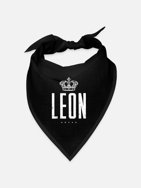 Leon - Bandana Dreieckstuch - Schwarz
