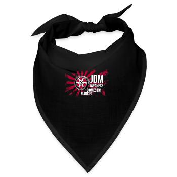 If one day the speed kills me.. / Paul Walker JDM - Bandana Dreieckstuch - Schwarz - Vorne