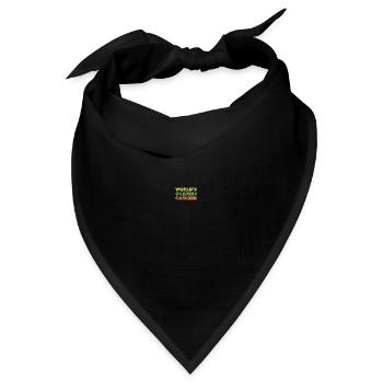 World's Okayest Cashier Retail Joke - Bandana Dreieckstuch - Schwarz - Vorne