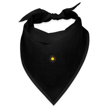 Sonne Sommer Urlaub Strand - Bandana Dreieckstuch - Schwarz - Vorne