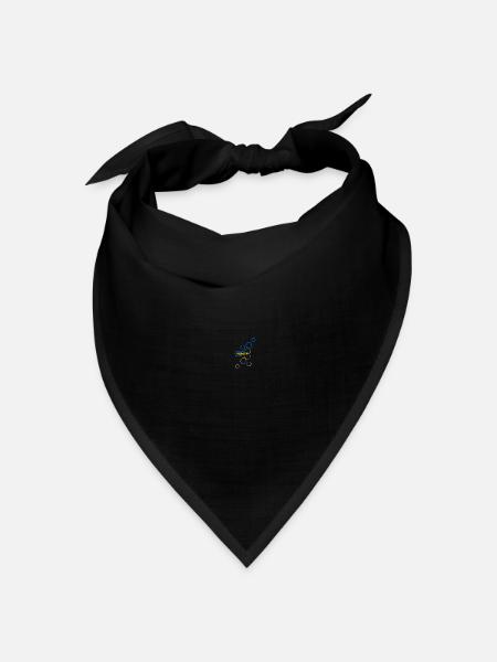 Technikfreak Bienenwaben Geschenk Aragon - Bandana Dreieckstuch - Schwarz