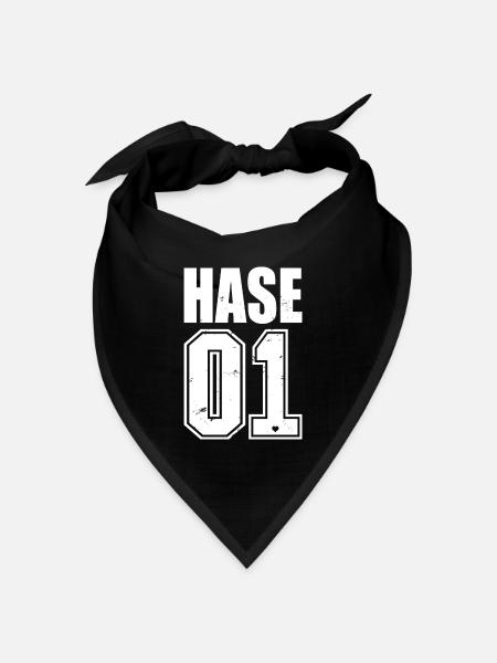 Hase Hasi Maus Queen Mausi Kosename 01 King - Bandana Dreieckstuch - Schwarz