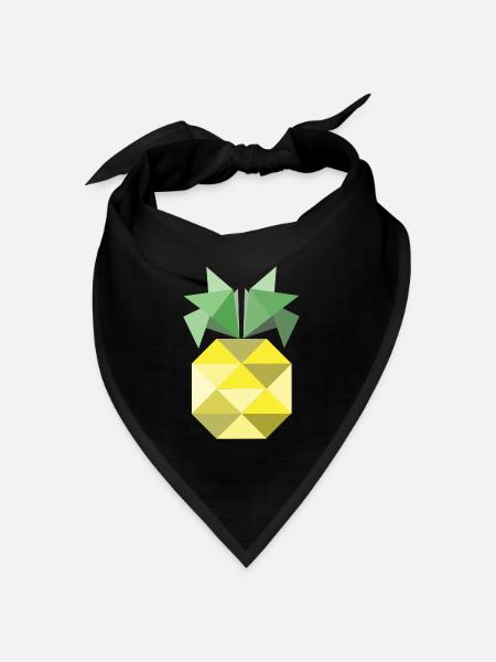 Das ist eine Ananas! - Bandana Dreieckstuch - Schwarz