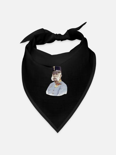 Kaiser Franz Joseph - Bandana Dreieckstuch - Schwarz