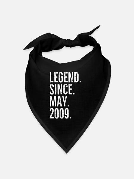 Legende seit Mai 2009 - Bandana Dreieckstuch - Schwarz