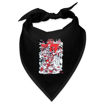 Japan! (2) - Bandana Dreieckstuch - Schwarz - Vorne