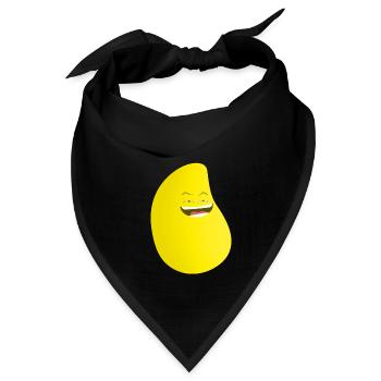 Frecher Griff - Bandana Dreieckstuch - Schwarz - Vorne