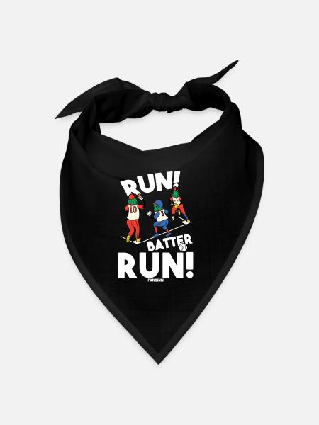 Baseball - Bandana Dreieckstuch - Schwarz