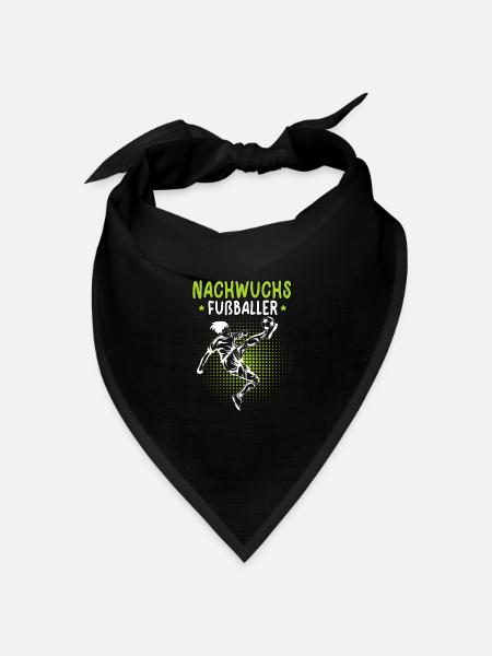 Nachwuchs Fußballer Fußball junge Fußballspieler - Bandana Dreieckstuch - Schwarz