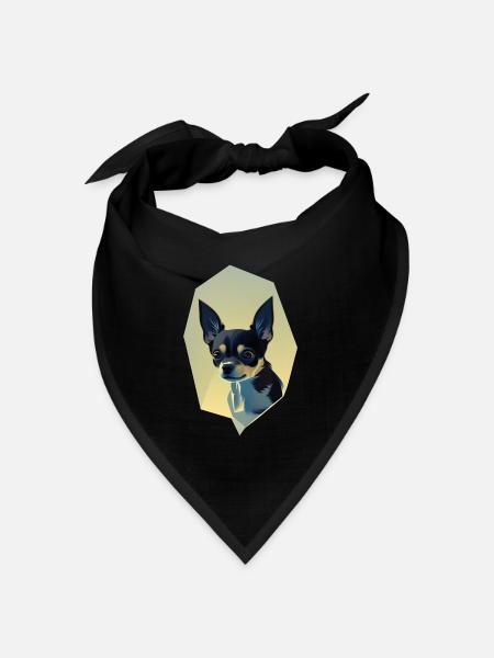 Chihuahua - Bandana Dreieckstuch - Schwarz